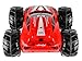 Click n' Play Land & Water Amphibious RC Remote Control Car, 200 Ft Range, Working LED Headlights - Red