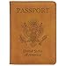 GDTK Leather Passport Holder Cover Case RFID Blocking Travel Wallet (California Desert)