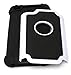 Snap-on Protector Hybrid Hard/Gel Case for Apple iPod Touch 4th Generation / 4th Gen - White/Black