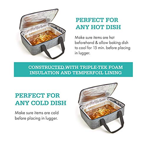 Insulated Casserole Dish Carrier Bag Food Carriers for Hot or Cold
