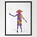 Dignovel Studios 8 X 10 Cartoon Comics Inspired Watercolor illustration Art Print Wall Art Poster Nursery Art Decor Print Wall Hanging Kids Art Birthday Gift N017