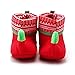 Itaar Baby Boots Toddler Infant Christmas Elf Crib Shoes Winter Snow Booties Soft Warm
