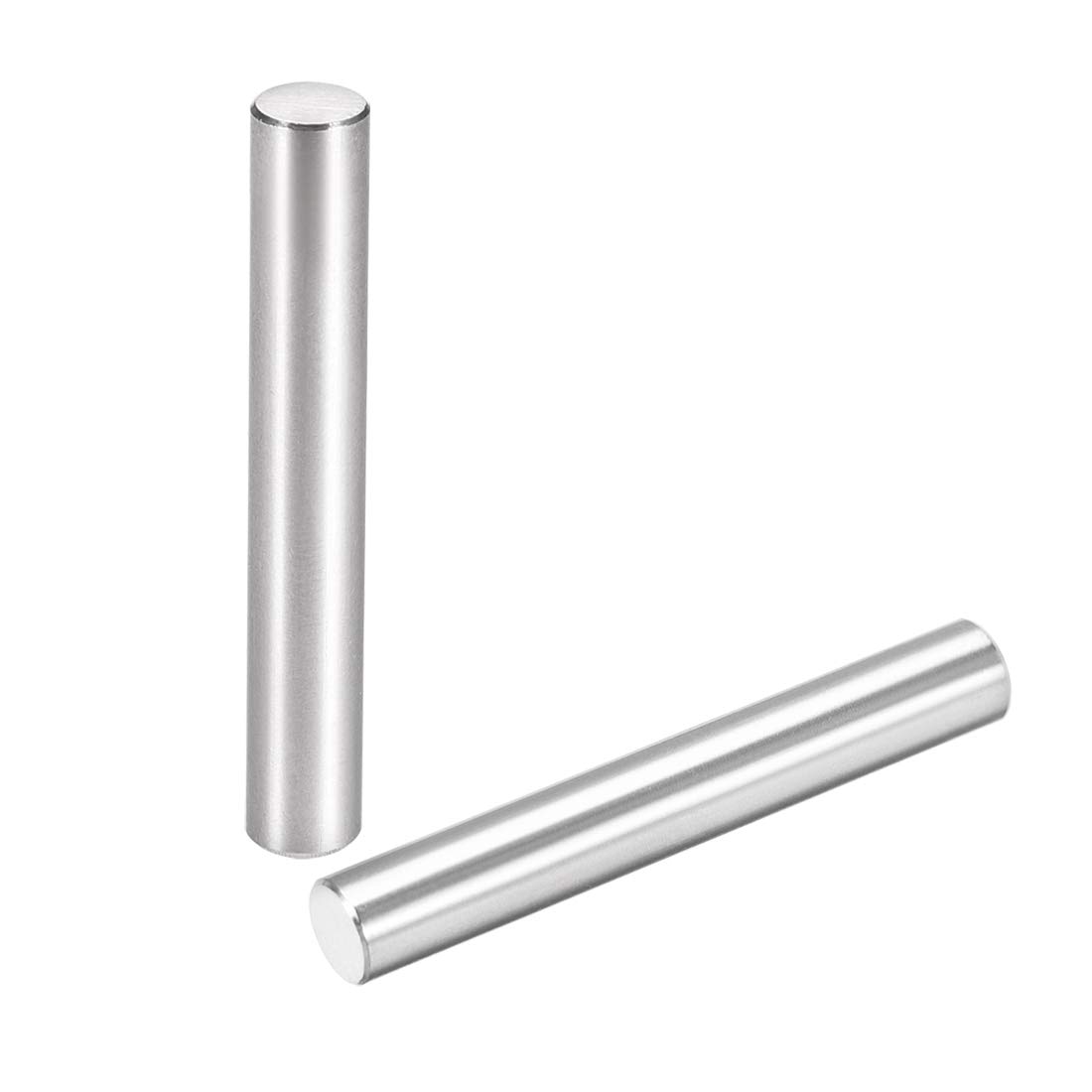 sourcing map 25Pcs 6mm X 40mm Dowel Pin 304 Stainless Steel Cylindrical Shelf Support Pin Fasten Elements Silver Tone