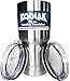 Kodiak Coolers Vacuum Insulated Tumbler Two Lids - Stainless Steel Double Wall - Thermal Coffee Travel Cup Mug Thermos – Compare to Rtic - Hold Ice Over 24 Hour