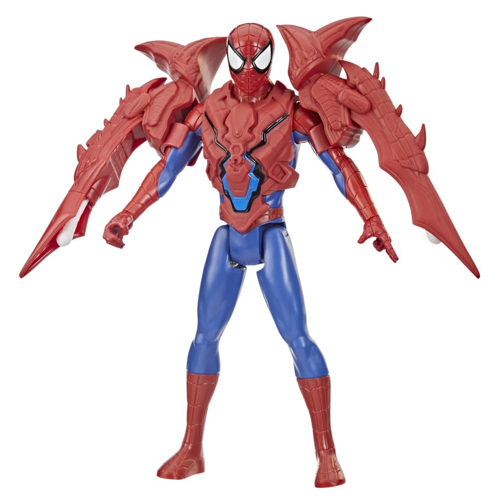 Marvel Hasbro Avengers Mech Strike Monster Hunters Titan Hero Series Hunter Suit Spider-Man Toy, 30-cm-Scale Action Figure, Multicolor,One Size