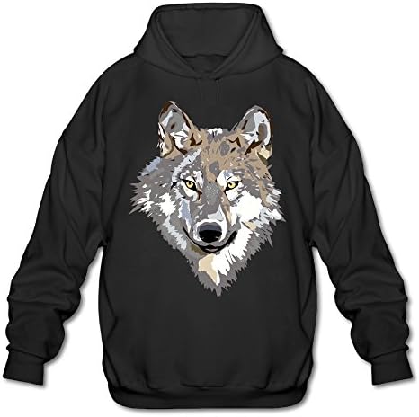 Cozyou Wild Wolf Men's Casual Outwear L Black