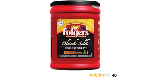 Folgers Black silk Dark roast ground coffee (025500003764)