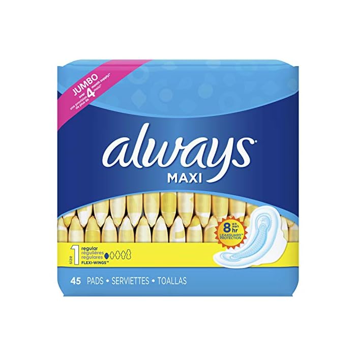 Always Pads with Wings, Regular Absorbency