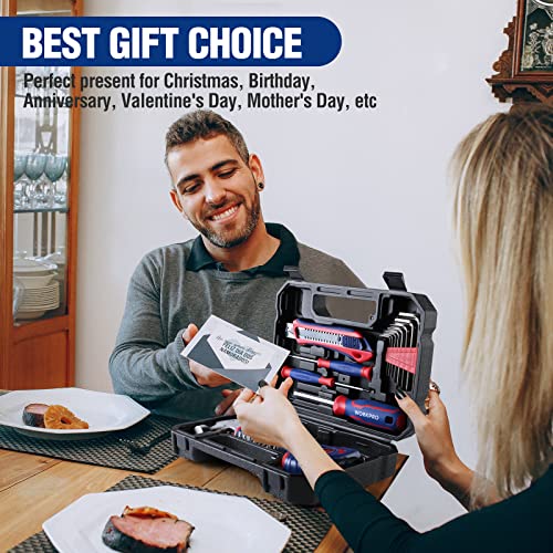 WORKPRO 35-Piece Tools Set, General Household Tool Kit with Storage Toolbox, Basic Tool Set for Home, Garage, Apartment, Dorm, New House, Back to School, and as a Gift