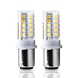 Bonlux LED Ba15d Double Contact Bayonet Bulb 24V AC/DC 1157 1076 1130 1176 1142 LED 35W Replacement Bulb for Car RV Camper Lighting Daylight 6000K (2-Pack)