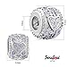SOUFEEL Light Purple Swarovski Crystal Heart Charm 925 Sterling Silver Charms Fit European Bracelets Women Gifts