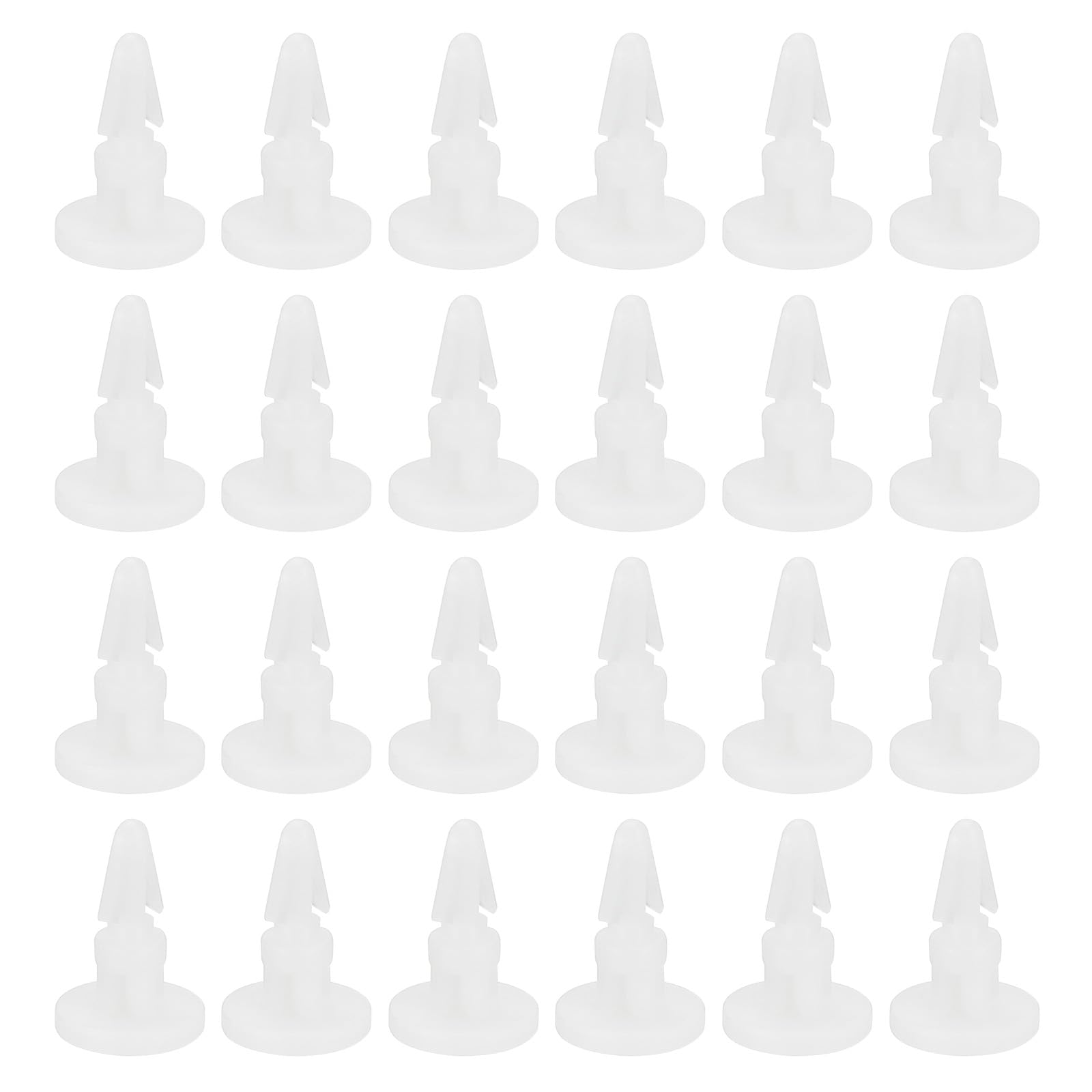 PATIKIL 8mm PCB Spacer, 50Pack Round Head Nail Shape PCB Insulated Board Motherboard Standoffs Plastic Foot Support Hardware Tool, White
