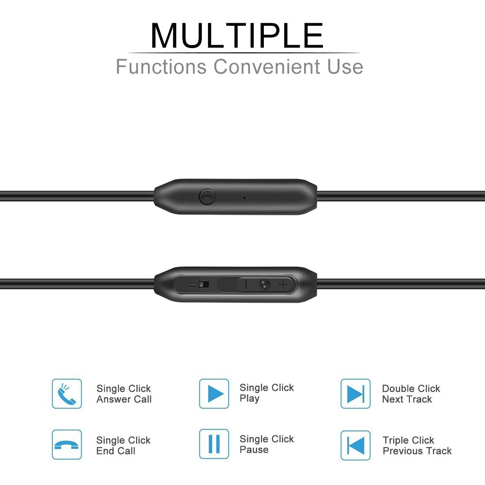 Wired Metal Earphones AIFEIMEI In-ear Heavy Bass Stereo Earbuds Headphones Volume Control with Microphone Headset Sport Gym Running for iPhone iOS/Android 3.5mm jack +Carrying Case (GOLD)