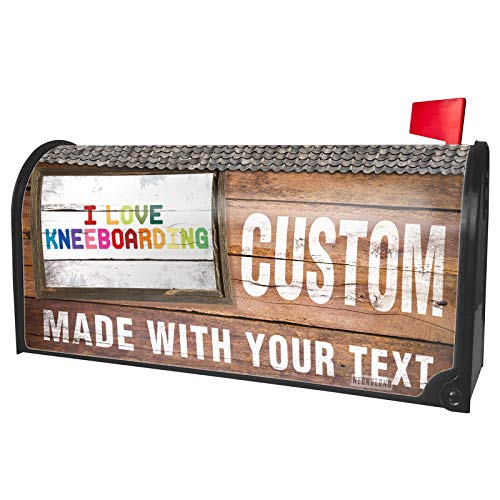 NEONBLOND Custom Mailbox Cover I Love Kneeboarding,Colorful