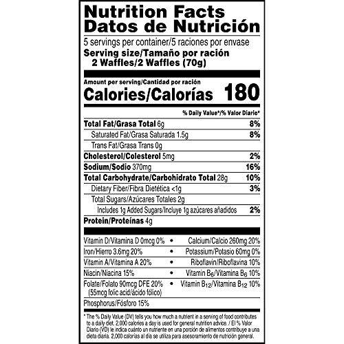 KelloggÃ¢â‚¬s Eggo, Frozen Waffles, Buttemilk, Easy Breakfast, 12.3 oz Box (10 Count)