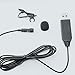 USB Lavalier Lapel Clip-On Microphone - Professional Grade Omnidirectional Condenser Microphone for PC Computers & Mac - Perfect for Recording Youtube Interviews Video Conference Skype Voice Dictation