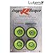Lutema Hyp-R-Baja 2.4Ghz Baja King Complete Set of Color Wheels With Tires - Green