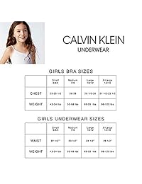 Calvin Klein Ropa interior de bikini de algodón moderna para niñas, multipack y single
