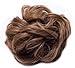 Benehair Hair Bun Hairpiece Scrunchy Updo Hair Pieces Fluffy Scrunchies Donut Hairpiece Synthetic Curly Wavy Messy Chignons With Elastic Rubber Band Light Brown-Thicker 1pc 35g