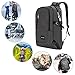 Laptop Backpack, WENFENG Business Computer Backpack with USB Charging Cable and Lock, Water Resistant Polyester Anti-theft School Bag Fits Under 17 Inch Laptop