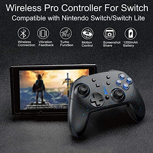 Switch Pro Controller Wireless for 1200mAh Long Time
