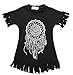 TheFound Baby Girls Tassels Summer Outfit Kids Fashion Short Sleeve Shirt Dress 18-24M