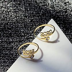 RUXIANG Customize Year Age Cute Ring for Women