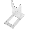 Two Part Adjustable Clear Acrylic Plastic Display Stand Easel (set of 6 ...
