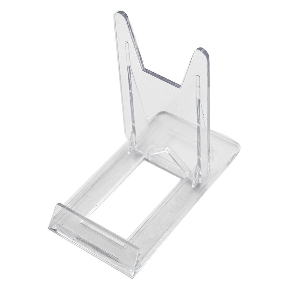 Tincogo Two Part Adjustable Clear Acrylic Plastic Display Stand Easel (set of 6)