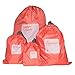 Foryee Waterproof Storage Bag - Nylon 4 Different Size - Drawstring Bags / Ditty Bag / Cord Bag /Shoes Bag for Travel Home Outdoor Hiking Camping