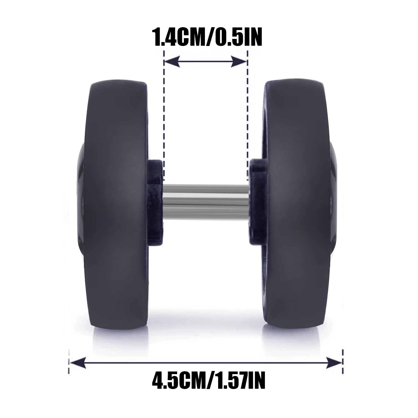 Tobeso-Nuoze Luggage Replacement Wheels 1 7/8
