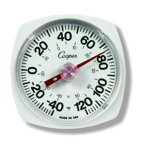 Cooper-Atkins 250-0-1 Bi-Metal Wall/Storage Thermometer, -40/120F Temperature Range