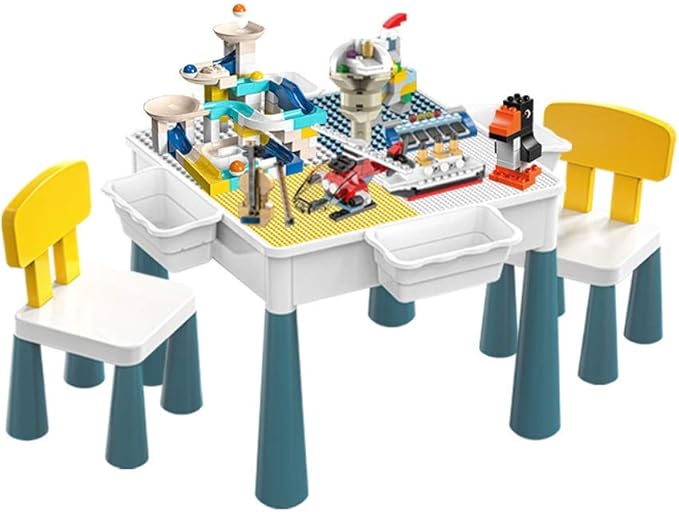 Tabla de multifuncional niños que construyen, con más de 100 bloques de