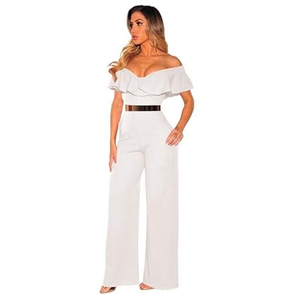 white bodycon jumpsuit