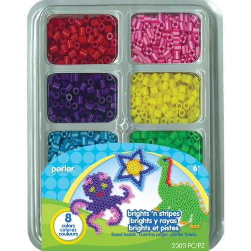 Perler Beads Brights n Stripes Mini Bead Tray