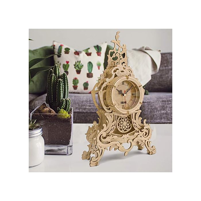 ROKR ZODIAC WALL Clock 3D Puzzle In Legno – Modello Da Costruire Robotime LC601 EUR 46,95 - IT - Foto 4