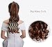 Ponytail Hair Extensions Curly clip in on Wrap Around 20