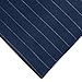 Amazon Brand – Pinzon 160-Gram Pinstripe Flannel Cotton Duvet Cover, Full / Queen, Navy Pinstripe