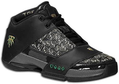 Amazon.com | adidas Big Kids T-MAC 6 ( sz. 04.5, Black/Black/Metallic Gold ) | Basketball