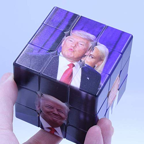 Trump Magic Cube-Novelty UV Printing Donald Trump 3x3 Speed Cube Puzzles 56mm (Donald Trump) - Thumbnail 2