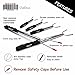 Premium Marshmallow Roasting Sticks - Safe For Kids - Extra Long Stainless Steel 45’’ Fork Skewers - For BBQ, Smores, Hotdogs, Bonfires, Camping & Outdoors - Kit Includes Bamboo Sticks & Carrying Bag