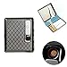 FIREDOG Cigarette Case Holder w/Built-in Flameless Electronic Rechargeable USB Lighter (Gray)