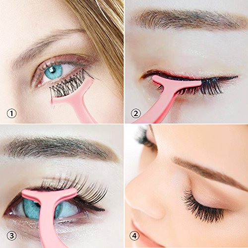 image for False Eyelashes Applicator，Teenitor Plastic False Eyelash Makeup Twe