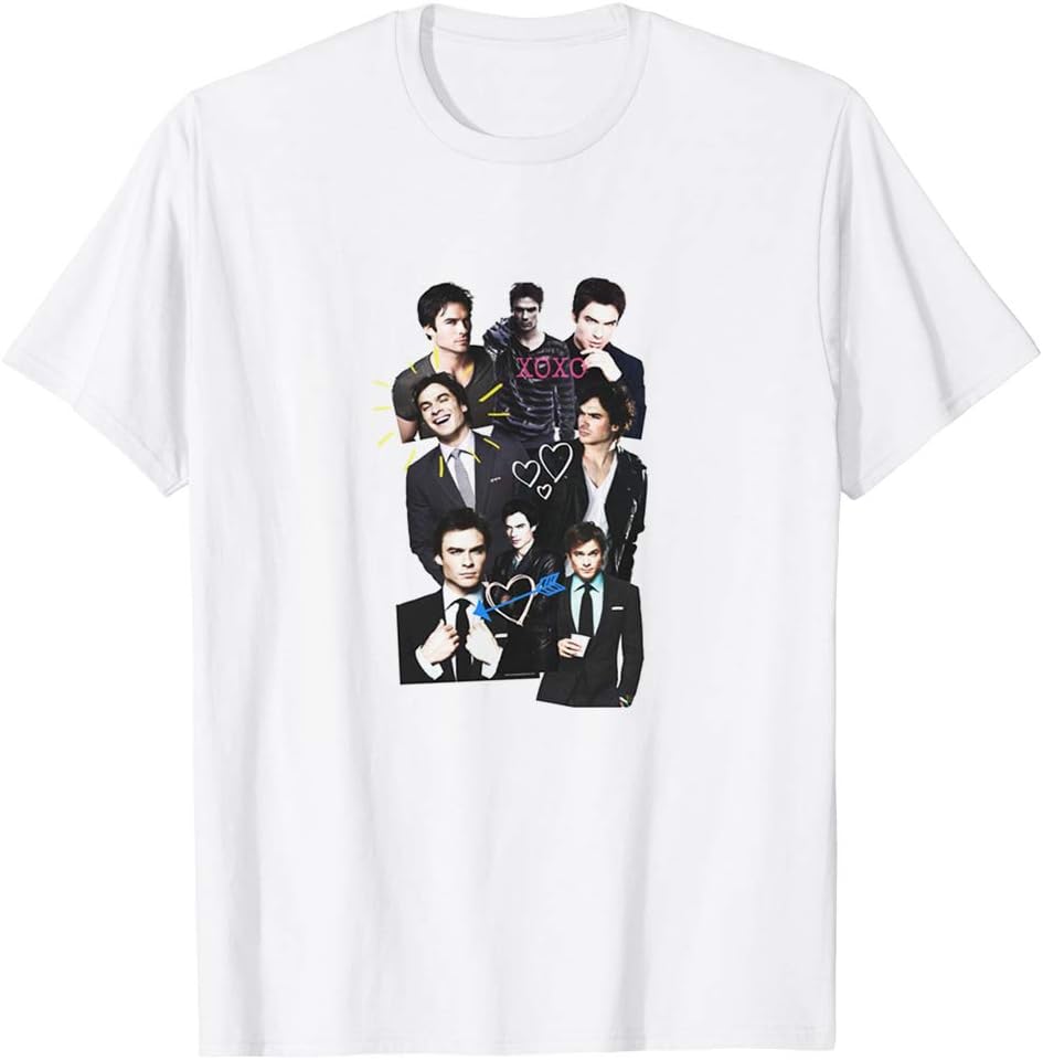 Ian Somerhalder Damon Salvatore Vampire Diaries Tvd Hollywood Cinema Film Gift Mens Womens Unisex T-Shirt
