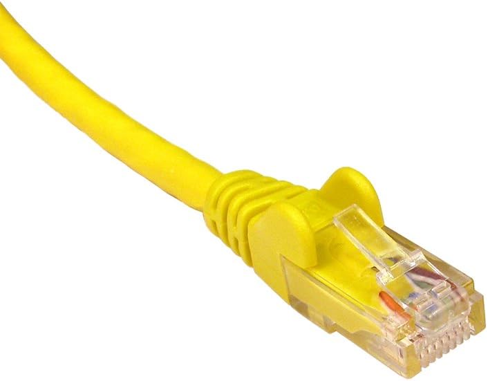 World of Data® 0.5m YELLOW Premium CAT5E (enhanced) Network Cable - Ethernet - LAN - Patch - Internet - Broadband - Router - Hub - Modem -10/100 - Image 3