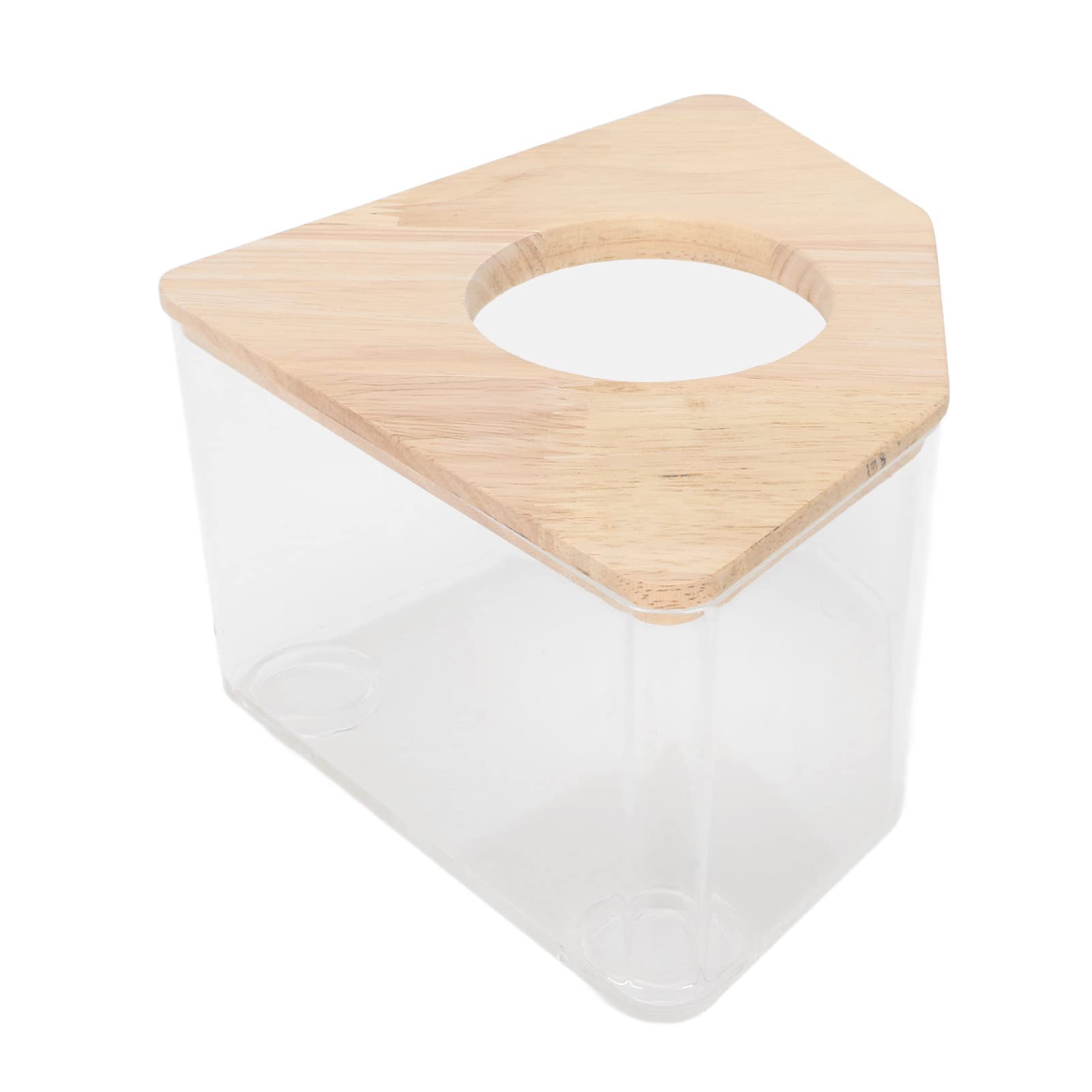 Hamster Sand Bath Box, Waterproof and Space-saving Hamster Sand Bath, Exquisite Transparent for Small Animals