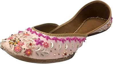 Amazon Com Step N Style Ladies Juttti Bridal Shoes Beaded Jutti