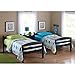 Easy-to-Convert to Twin Bed Practical Space Saver Wood Bunk Bed, Multiple Finishes with Sturdy Frames, Espresso