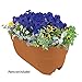EMSCO Group Bloomers Railing Planter with Drainage Holes – 24