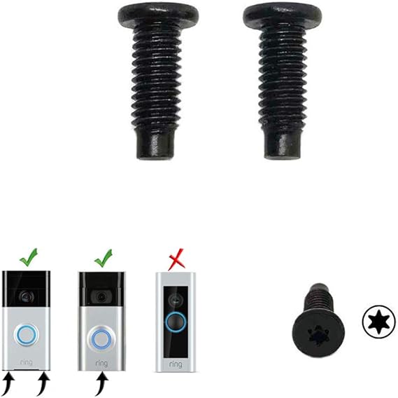 Ring Doorbell Replacement Security Screws (2 Pack) Amazon.co.uk DIY